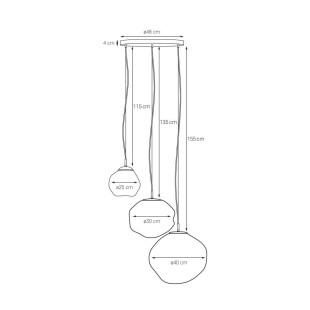 Lampa wisząca Cloe Kaspa: Designerski styl i szkło | Sklep z lampami