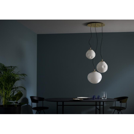 Lampa wisząca szklana Cloe | Kaspa - Designerski styl