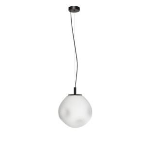 Lampa wisząca Cloe Kaspa | Szklana, Designerska, Biały/Czarny