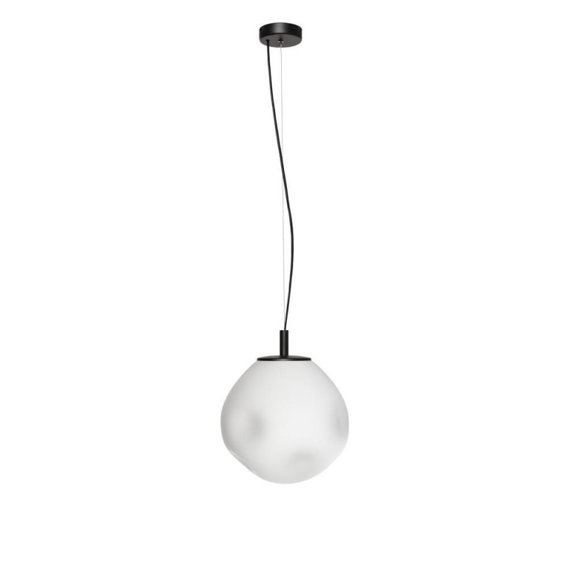 Lampa wisząca Cloe Kaspa | Szklana, Designerska, Biały/Czarny