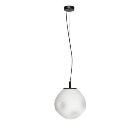 Lampa wisząca Cloe Kaspa | Szklana, Designerska, Biały/Czarny