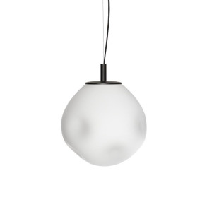 Lampa wisząca Cloe Kaspa | Szklana, Designerska, Biały/Czarny
