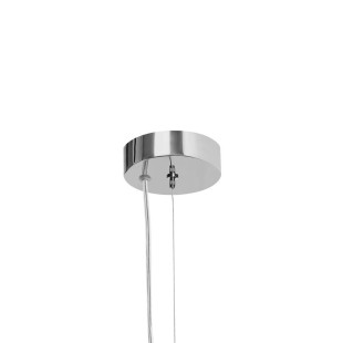 Lampa wisząca szklana Cloe biało-chromowa | Kaspa - Design i jakość