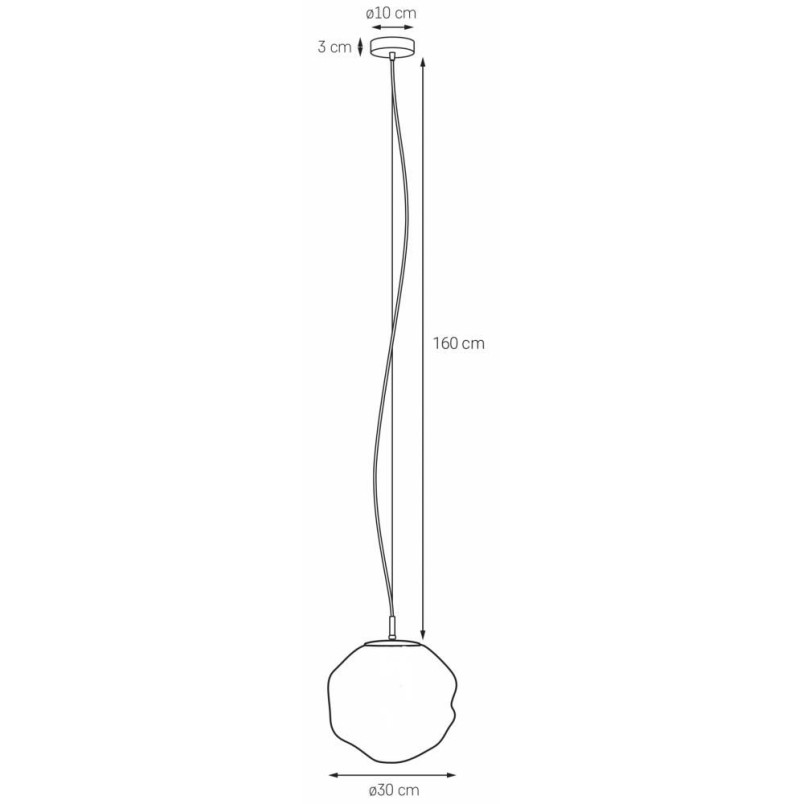 Lampa wisząca szklana Cloe biało-chromowa | Kaspa - Design i jakość