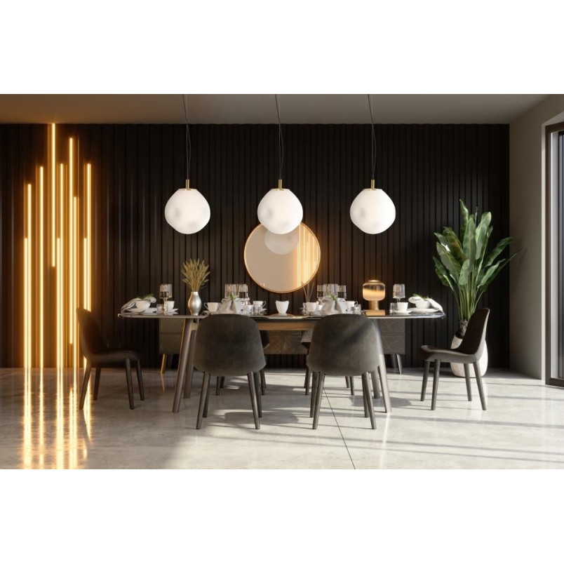Lampa wisząca szklana Kaspa Cloe 25cm - Elegancki design