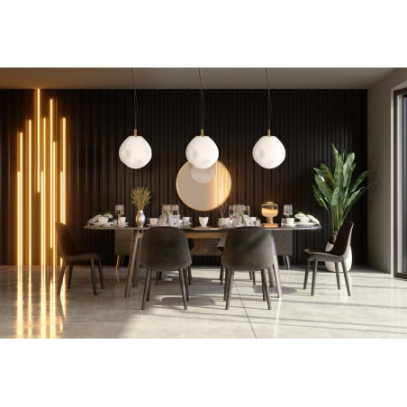 Lampa wisząca szklana Kaspa Cloe 25cm - Elegancki design