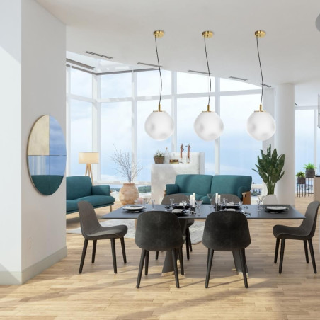 Lampa wisząca szklana Kaspa Cloe 25cm - Elegancki design
