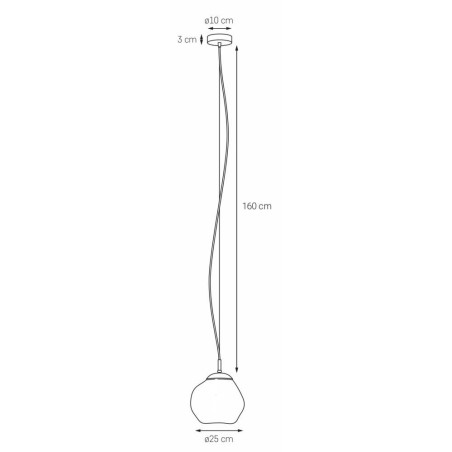 Lampa wisząca Cloe - designerski styl | Kaspa