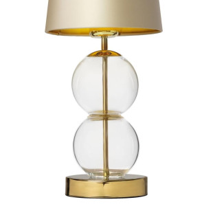 Lampa stołowa Coco Kaspa: Szampański/Złoty | Elegancki Design