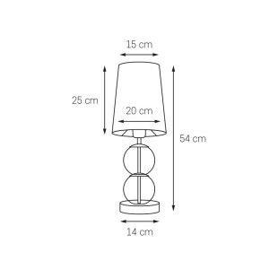 Lampa stołowa Coco Kaspa: Szampański/Złoty | Elegancki Design