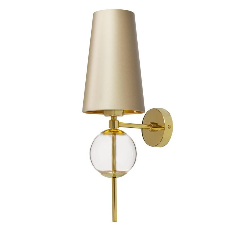 Kinkiet Coco Kaspa - Elegancki design, szampański/złoty | Sklep Lamp