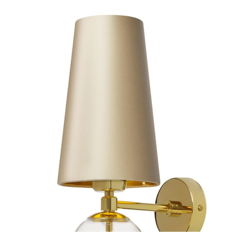 Kinkiet Coco Kaspa - Elegancki design, szampański/złoty | Sklep Lamp