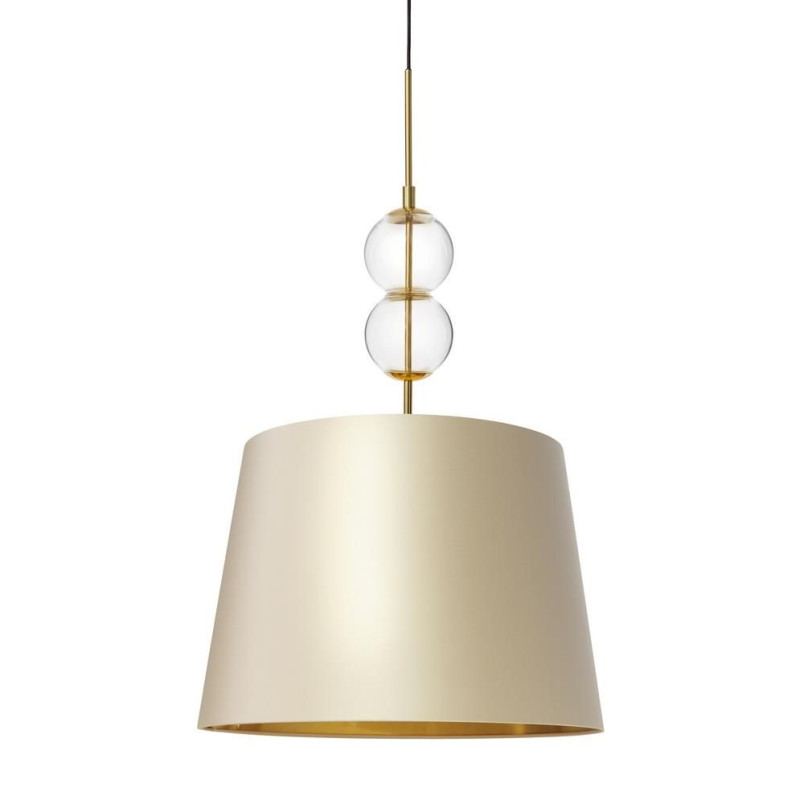 Lampa wisząca Coco Kaspa | Szampański, Szkło, Glamour