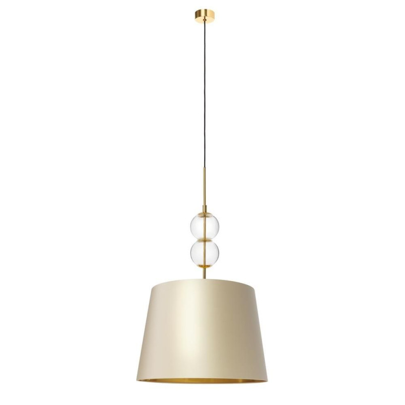 Lampa wisząca Coco Kaspa | Szampański, Szkło, Glamour