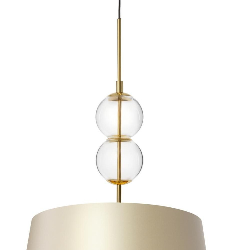 Lampa wisząca Coco Kaspa | Szampański, Szkło, Glamour