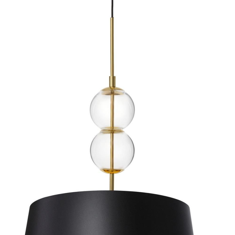 Lampa wisząca Coco czarna Kaspa | Elegancki design