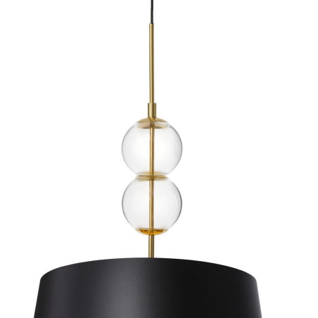 Lampa wisząca Coco czarna Kaspa | Elegancki design