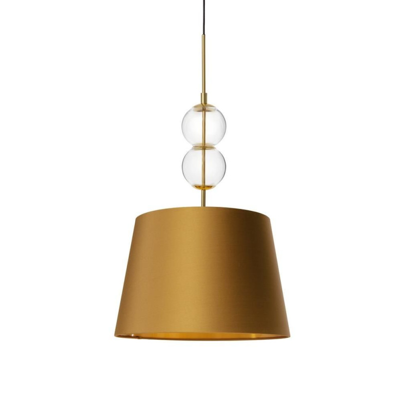Lampa wisząca Coco Kaspa - Złota, szklana, glamour | Sklep z lampami