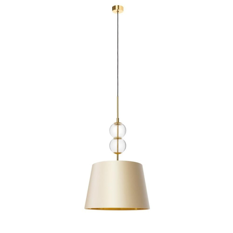 Lampa wisząca Coco Kaspa | Szampański abażur | Sklep z lampami