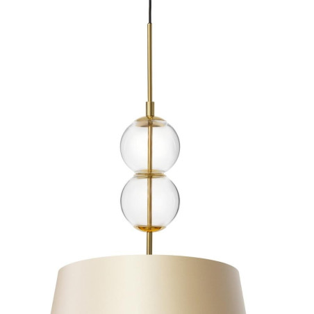 Lampa wisząca Coco Kaspa | Szampański abażur | Sklep z lampami