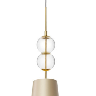 Lampa wisząca Coco szampańska Kaspa | Elegancki design