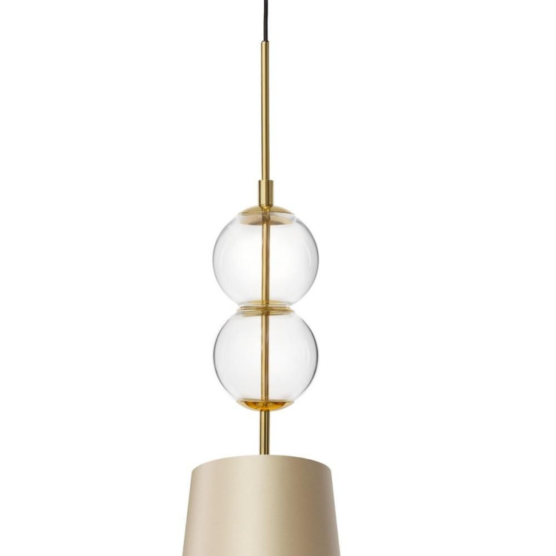 Lampa wisząca Coco szampańska Kaspa | Elegancki design