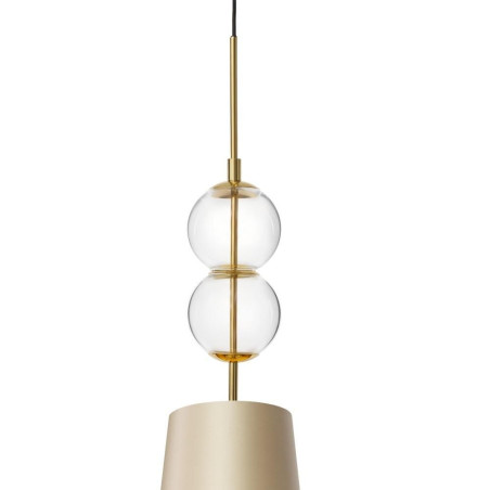 Lampa wisząca Coco szampańska Kaspa | Elegancki design