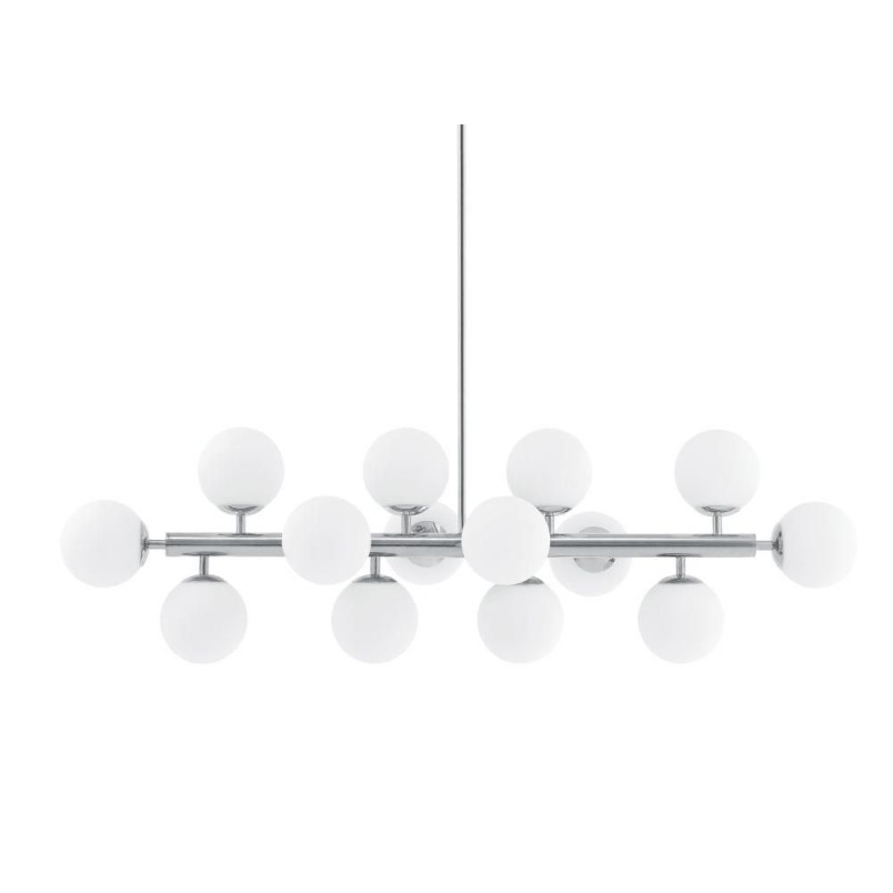 Lampa wisząca Cumulus XIV - Kaspa | Szklane kule, 110cm
