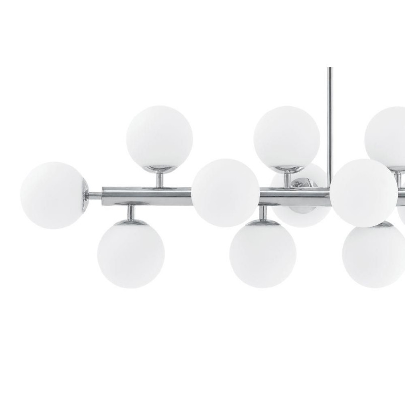 Lampa wisząca Cumulus XIV - Kaspa | Szklane kule, 110cm
