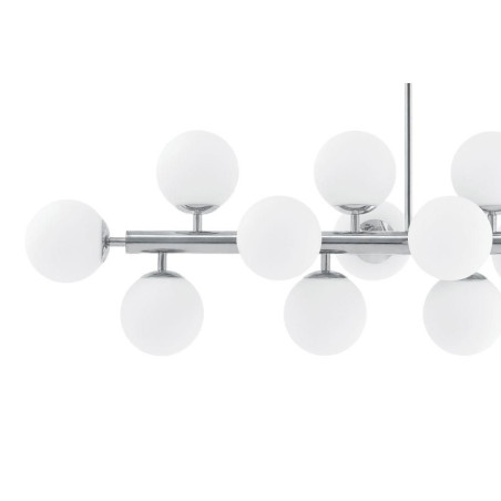 Lampa wisząca Cumulus XIV - Kaspa | Szklane kule, 110cm