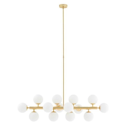 Lampa wisząca Cumulus XIV Kaspa - Szklane kule, biały/złoty