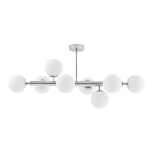 Lampa Cumulus VIII Kaspa | Szklane Kule, Biały/Chrom | Sklep Lamp