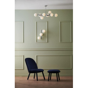 Lampa Cumulus VIII Kaspa | Szklane Kule, Biały/Chrom | Sklep Lamp