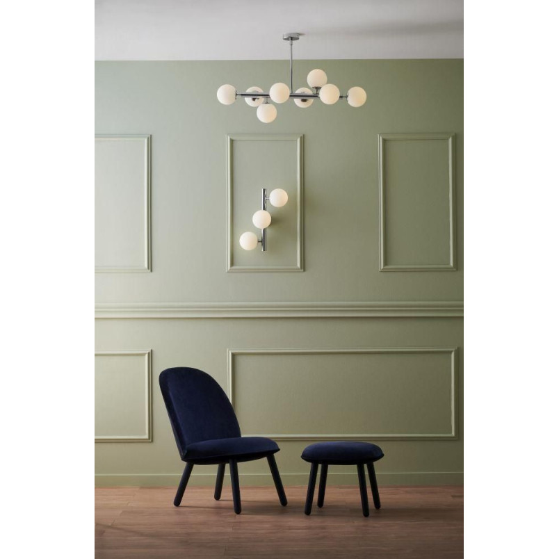 Lampa Cumulus VIII Kaspa | Szklane Kule, Biały/Chrom | Sklep Lamp