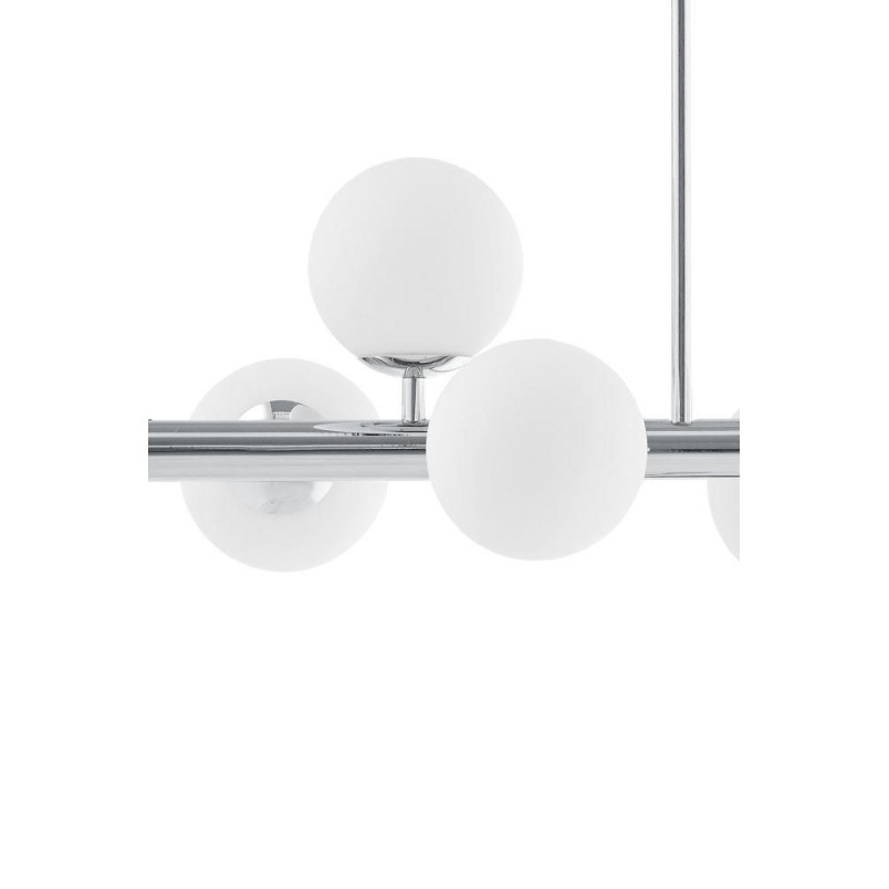 Lampa Cumulus VIII Kaspa | Szklane Kule, Biały/Chrom | Sklep Lamp