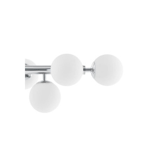Lampa Cumulus VIII Kaspa | Szklane Kule, Biały/Chrom | Sklep Lamp