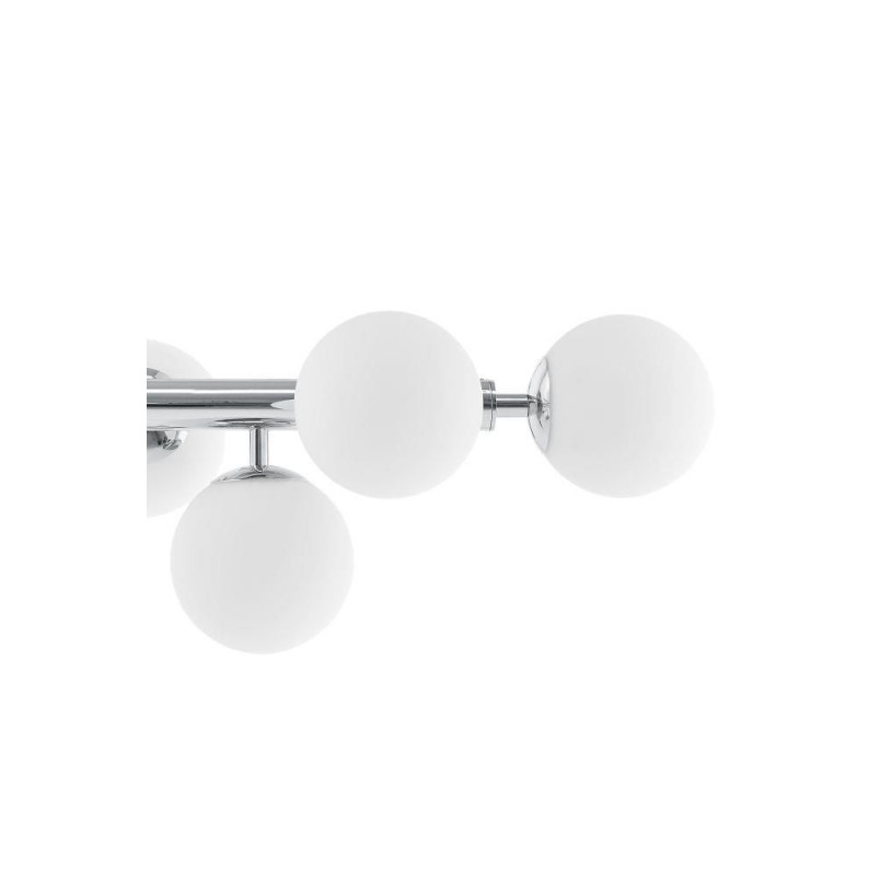 Lampa Cumulus VIII Kaspa | Szklane Kule, Biały/Chrom | Sklep Lamp