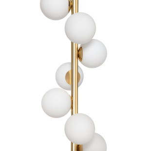 Lampa wisząca Cumulus VII Kaspa: Szklane kule, biały/złoty | Sklep