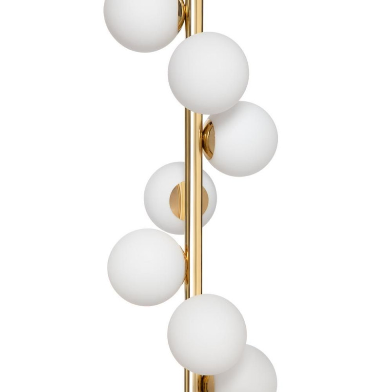 Lampa wisząca Cumulus VII Kaspa: Szklane kule, biały/złoty | Sklep