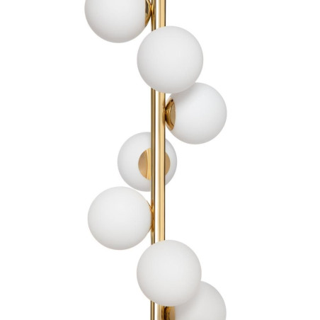 Lampa wisząca Cumulus VII Kaspa: Szklane kule, biały/złoty | Sklep