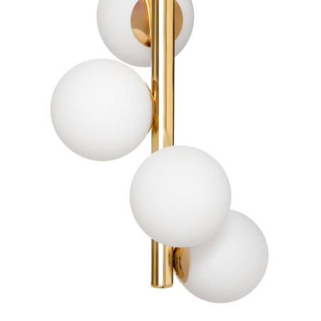 Lampa wisząca Cumulus VII Kaspa: Szklane kule, biały/złoty | Sklep