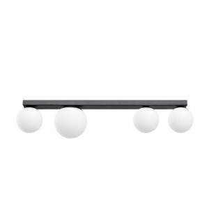 Plafon Gigi 75cm biało-czarny Kaspa | Nowoczesne oświetlenie