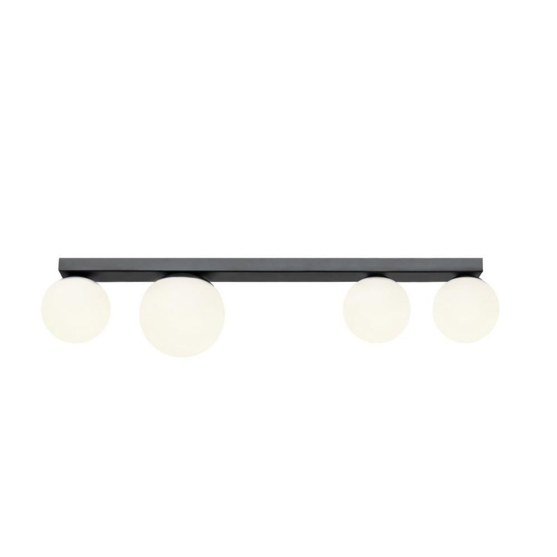 Plafon Gigi 75cm biało-czarny Kaspa | Nowoczesne oświetlenie