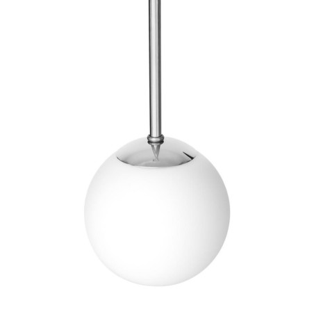 Lampa wisząca Lamia - Kula szklana, biały/chrom | Kaspa