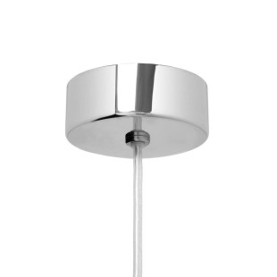 Lampa wisząca Lamia - Kula szklana, biały/chrom | Kaspa