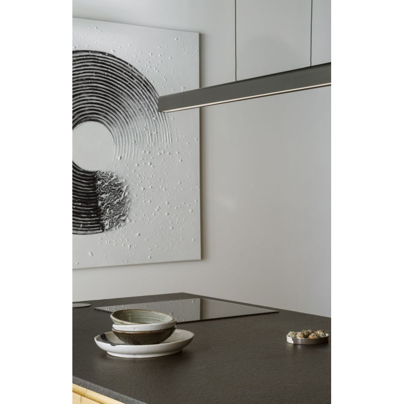 Lampa Linea LED 140cm Czarna Kaspa | Nowoczesna Wisząca