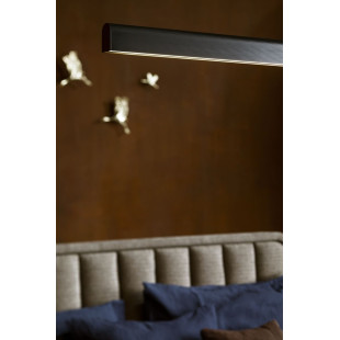 Lampa Linea LED 140cm Czarna Kaspa | Nowoczesna Wisząca