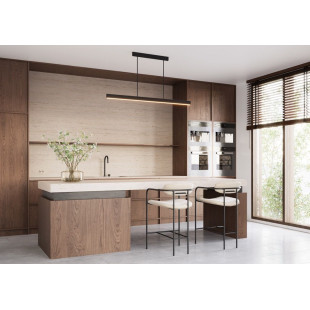 Lampa Linea LED 140cm Czarna Kaspa | Nowoczesna Wisząca