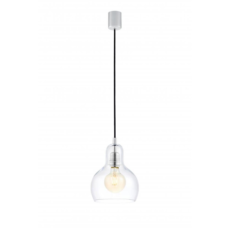 Lampa wisząca retro Kaspa Longis I - Szkło, Chrom | Sklep z lampami