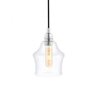 Lampa wisząca retro Kaspa Longis II - Szkło, Chrom | Sklep